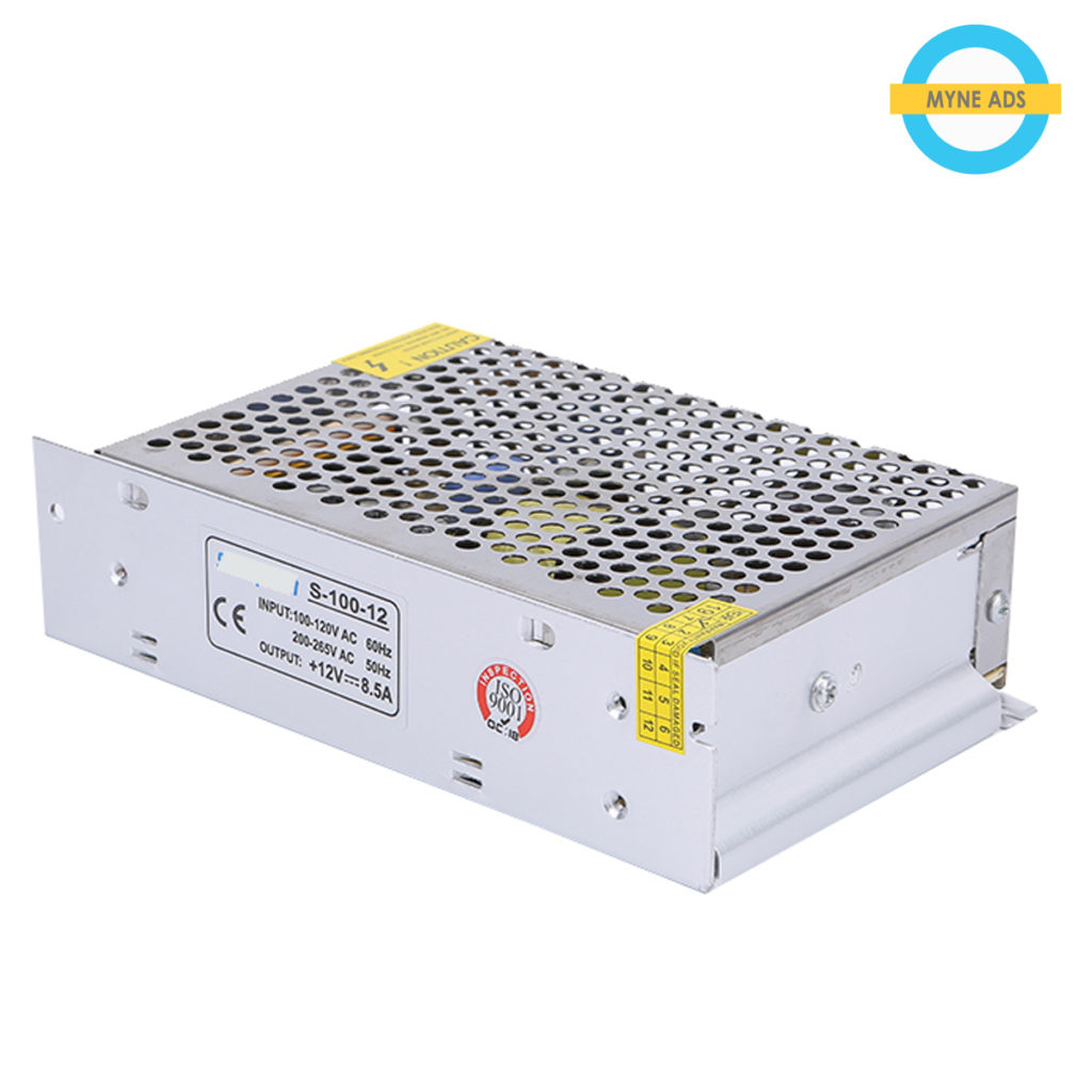 Power Supply 12 volts, 100 watts Myne Inc.,